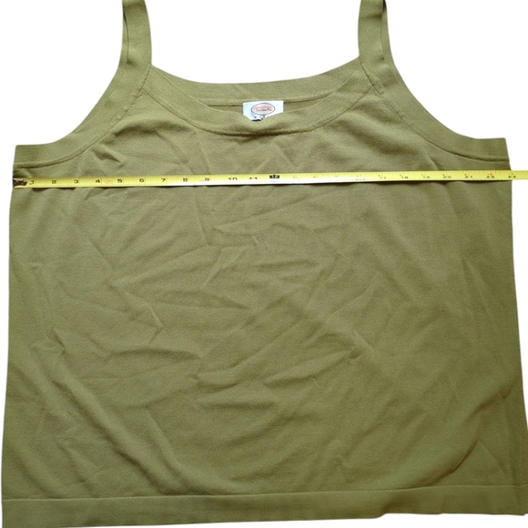 Talbots Sweater Set, Tank Top & Cardigan, Matching, Women's Plus 2XL Olive Green - Picture 7 of 16